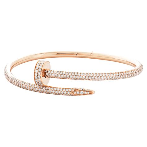 cartier bracelet nail diamonds|cartier nail diamond bracelet price.